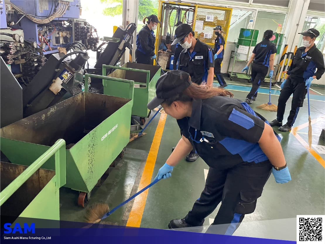 กิจกรรม 4S — เก็บขยะรอบโรงงาน และทำความสะอาด — 5/5