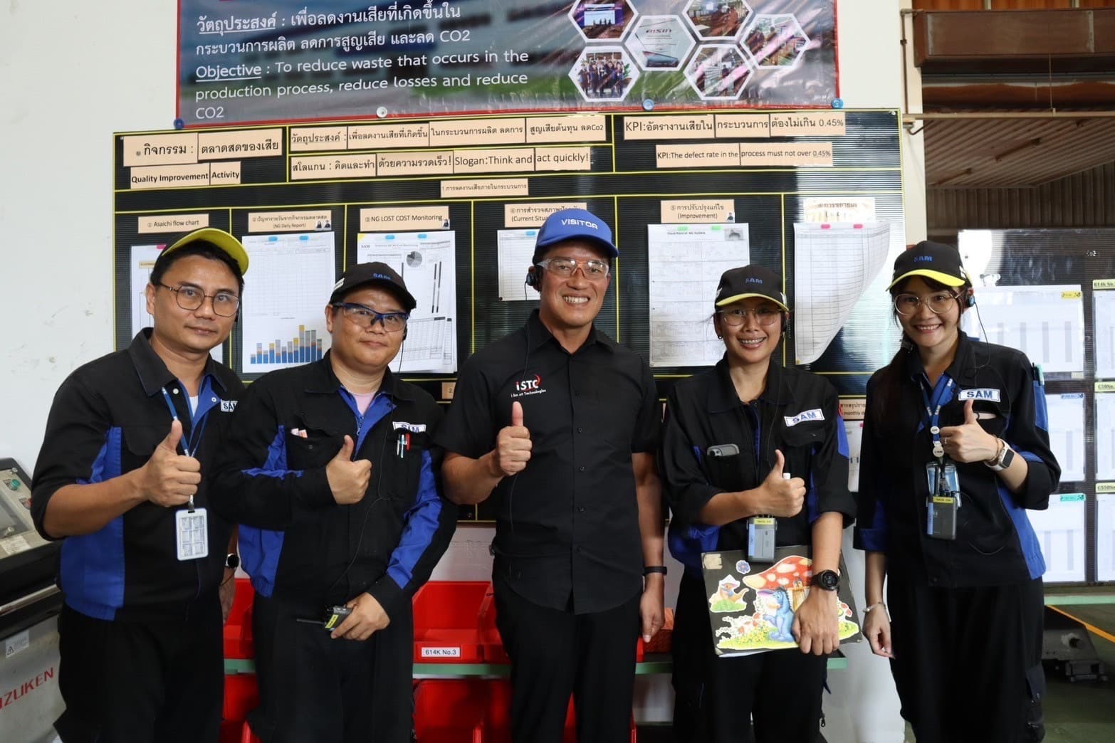 Mr. Kimura Tetsuya เยี่ยม SAM — รับฟังนำเสนอ Kaizen และ CO2 — 20/22