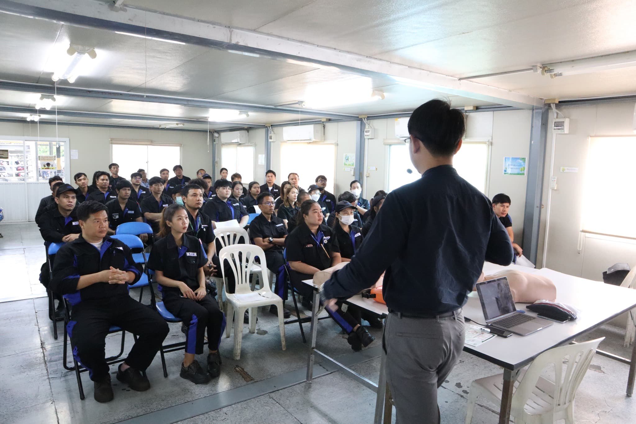 Prioritizing wellness! Health check, AED training, Fire training — 4/7